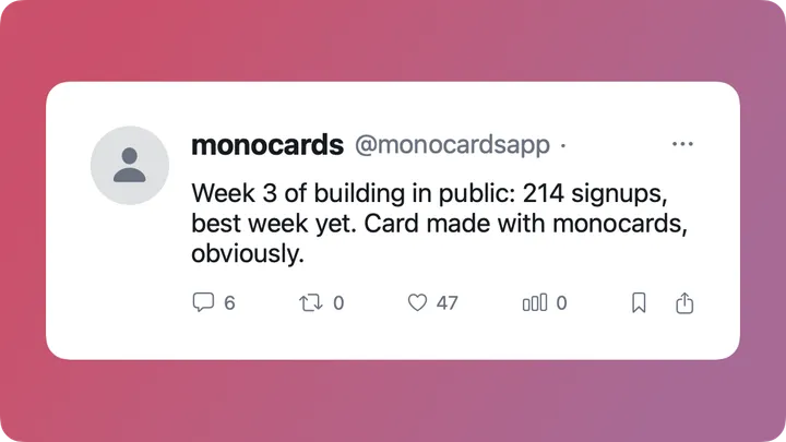 Card generated by an agent with Monocards: Social card in the studio template