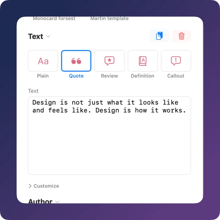 Step 2: Edit the content